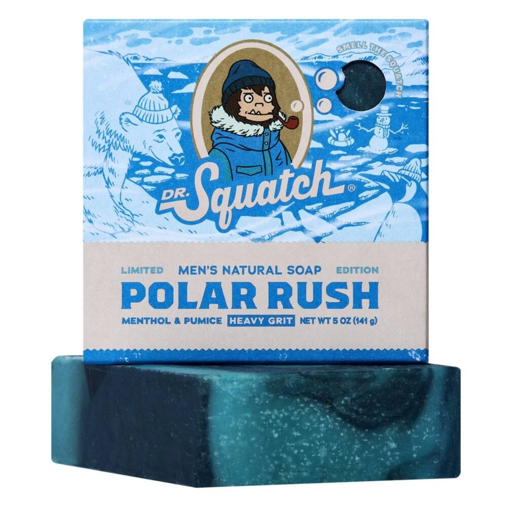 Dr. Squatch Polar Rush Limited Edition Soap Bar 5 oz – Heavy Grit